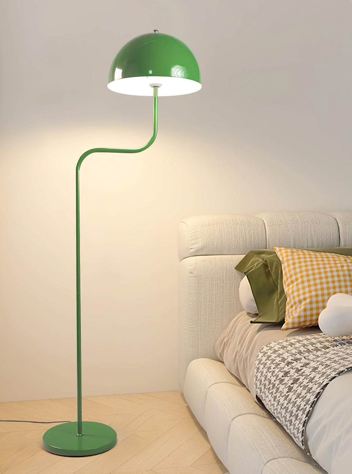 Candeeiro de pé minimalista em vidro
