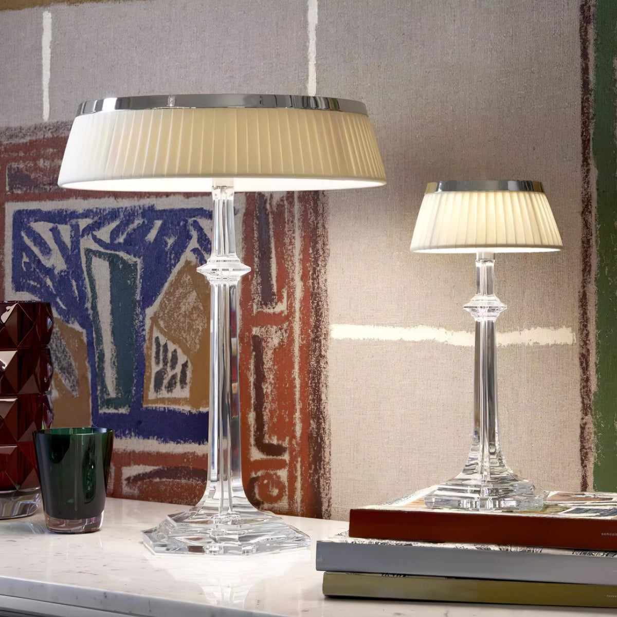 Haloza-ylellinen kankainen pöytävalaisin