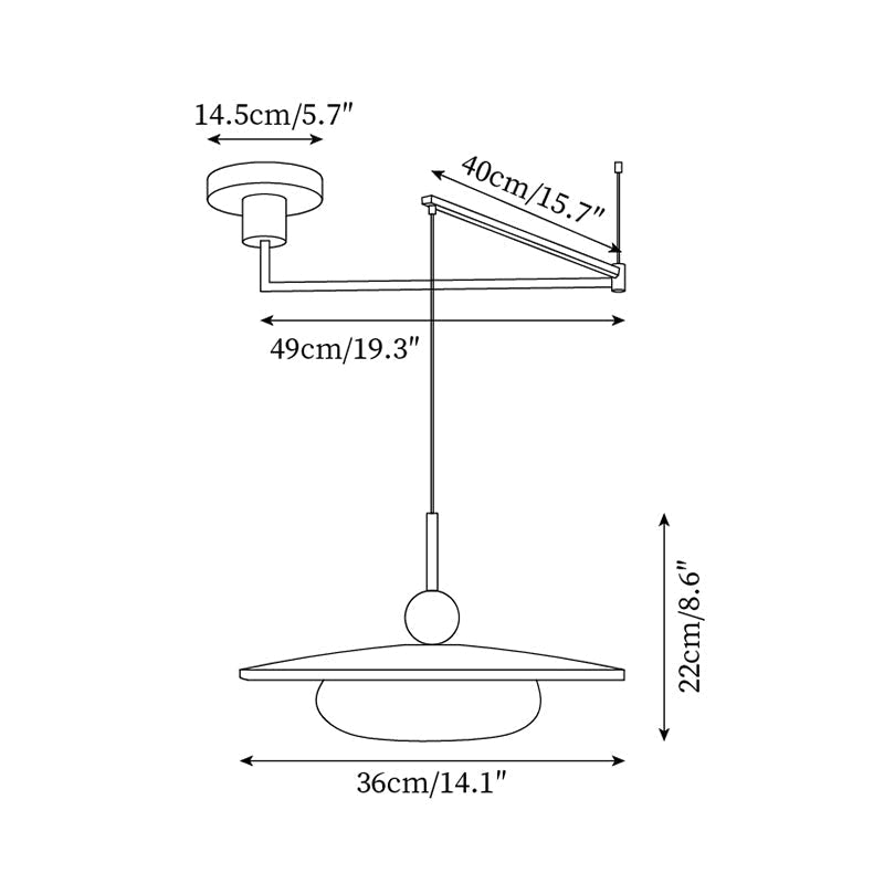 Novi Adjustable Pendant Light