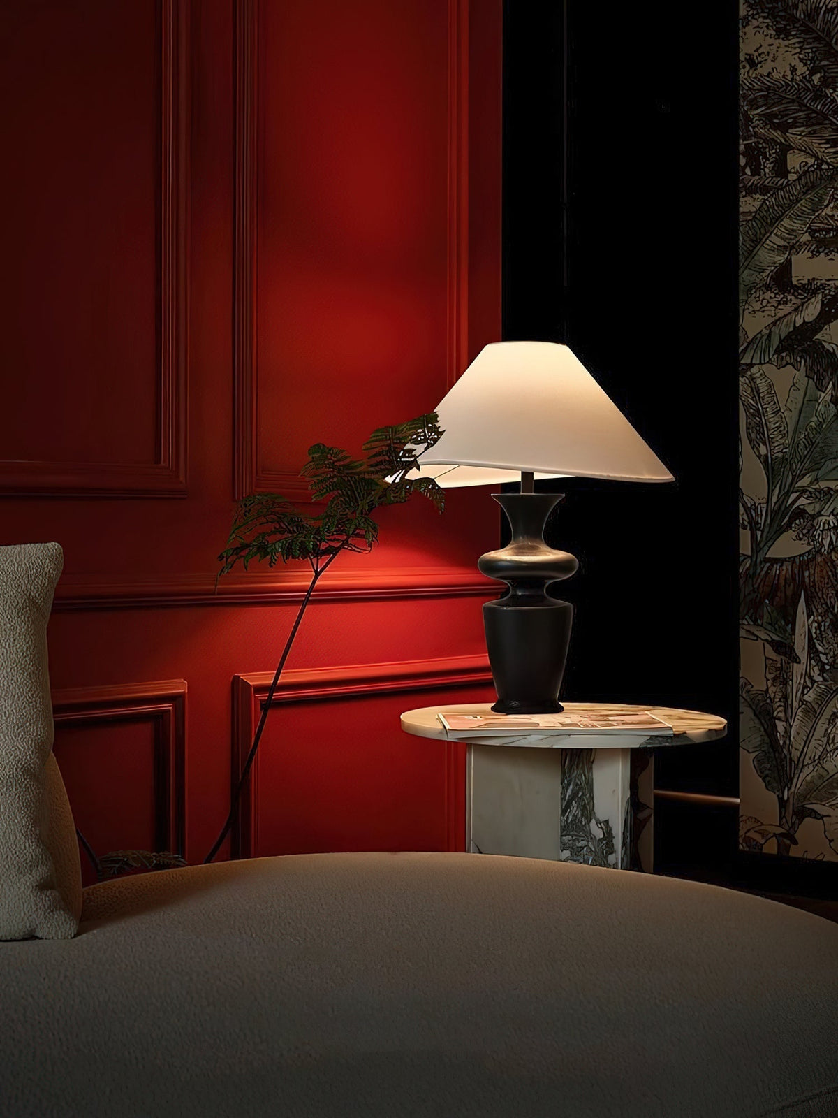 Sylaleria minimalistisk bordlampe i træ