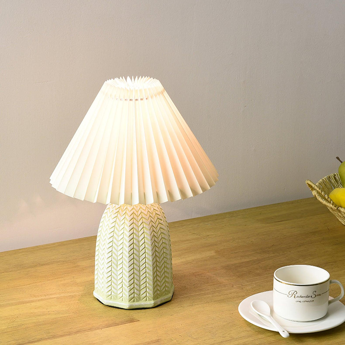 Xenlor vintagebordlampe i stof