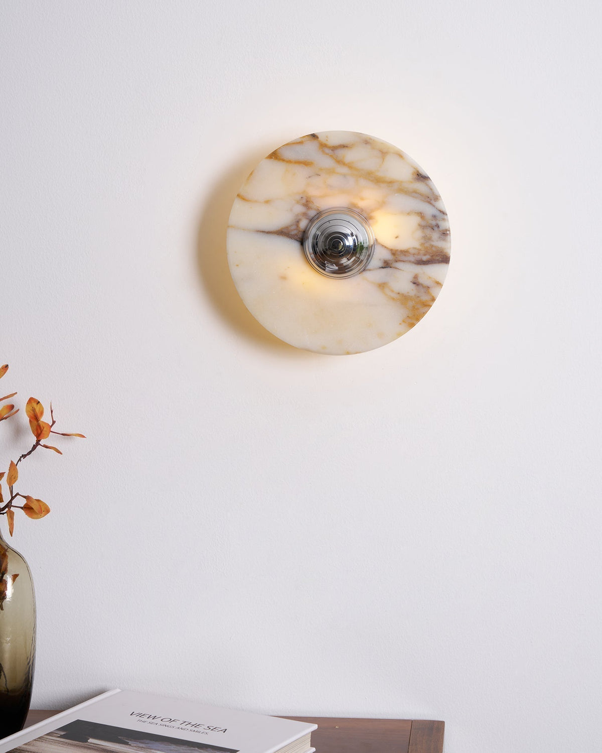 Væglampe Marmorskive LED Moderne lampe Flere farver