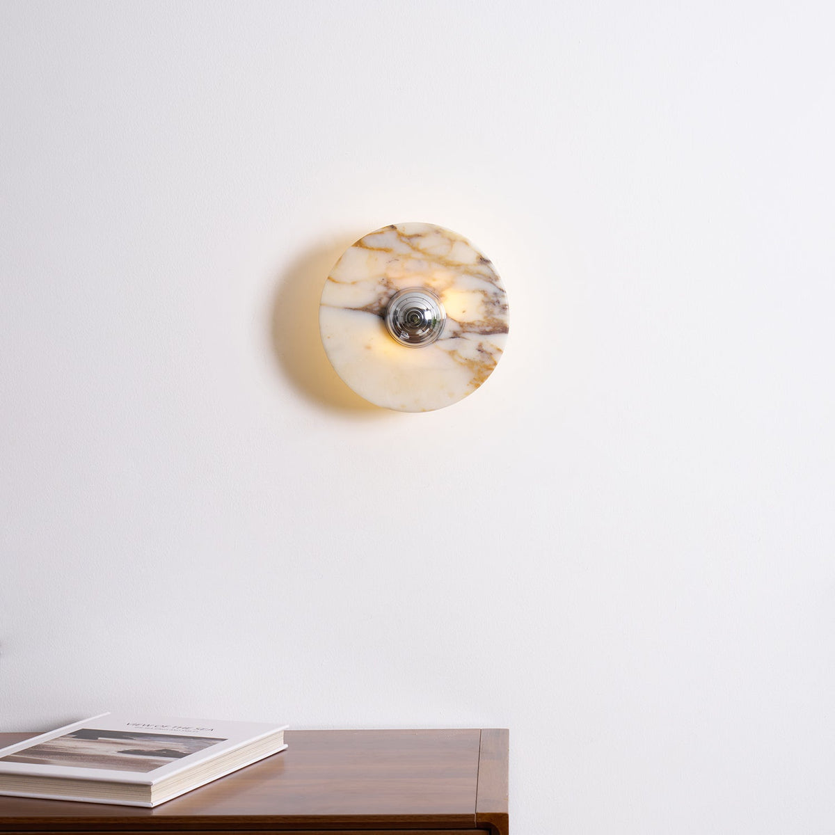 Væglampe Marmorskive LED Moderne lampe Flere farver