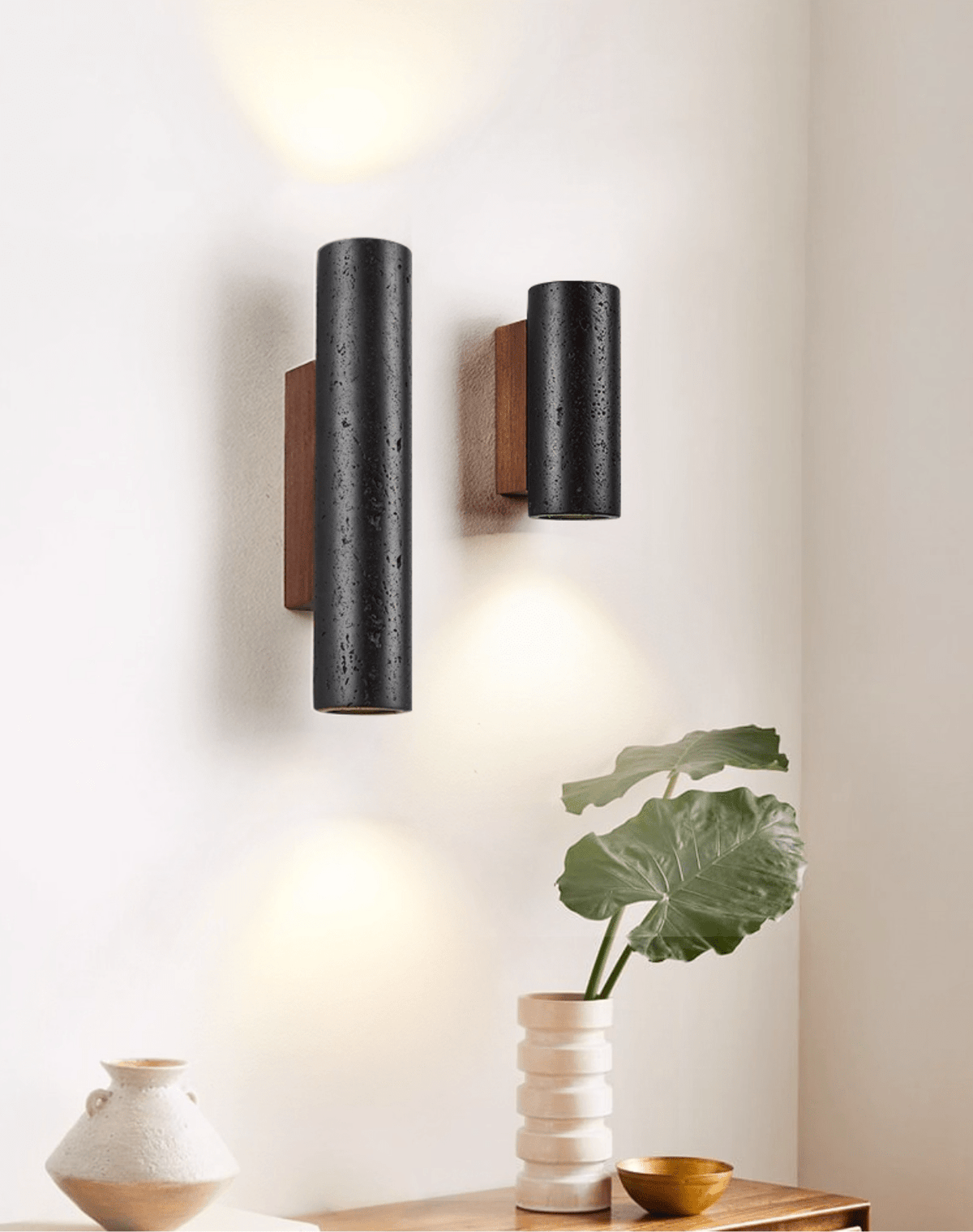 Aplique de parede Lendis Noir