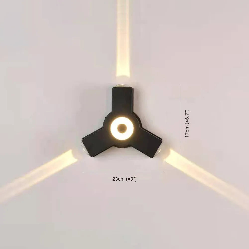 Vexor Wall Light Modern Waterproof Cross Outdoor Garden/Corridor