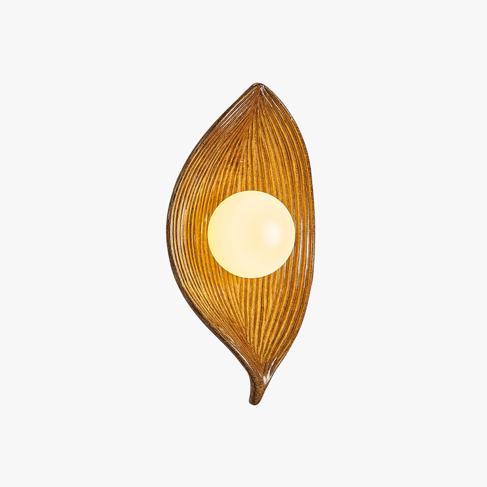 Candeeiro de parede LED moderno Aria, preto/branco/madeira, sala