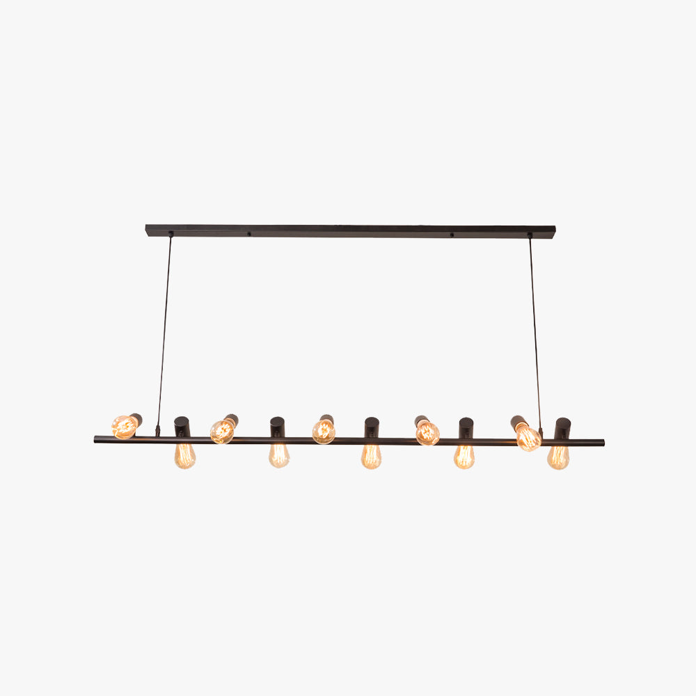 Epoch Vintage LED Chandelier Black Metal Dining/Living Room/Bar
