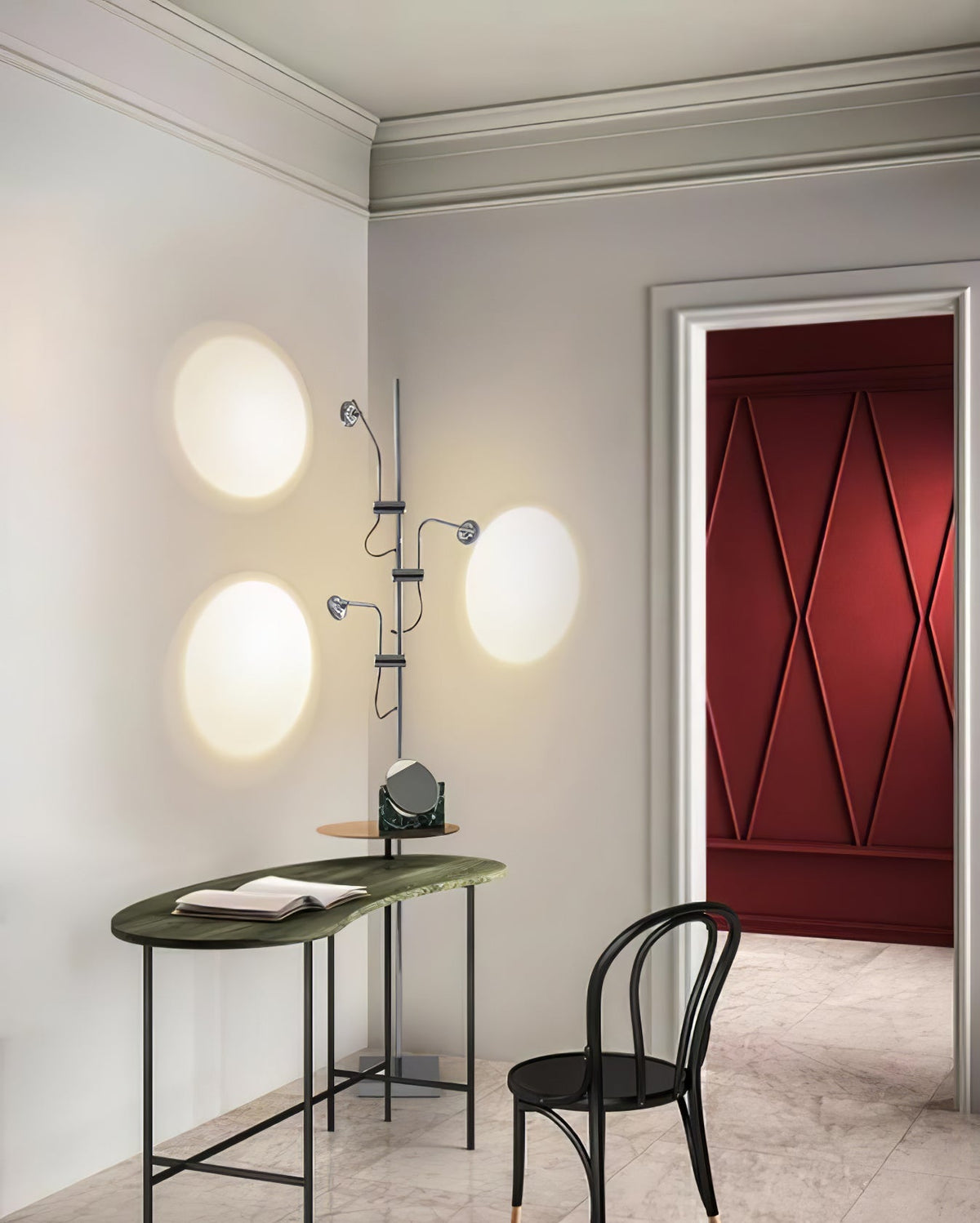 Receiv minimalistisk klassisk gulvlampe i stål