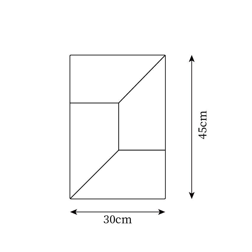 Væglampe med 3D-geometriske paneler, lagdelt lyskunst, fjernbetjent dæmpning, moderne
