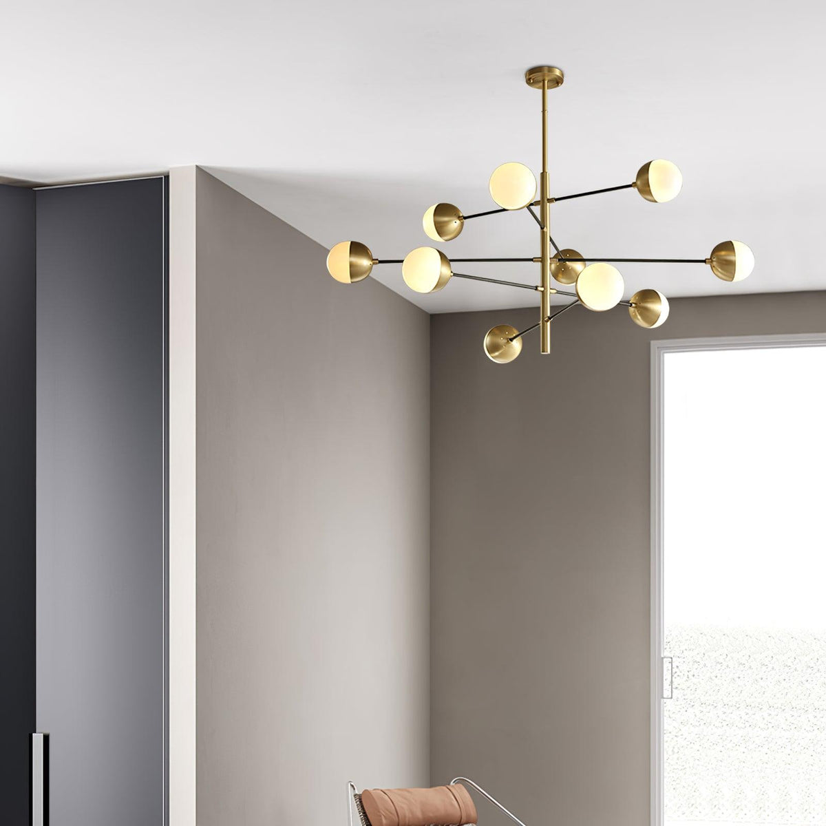 Celaora-lysekrone i elegant Waverly-glas