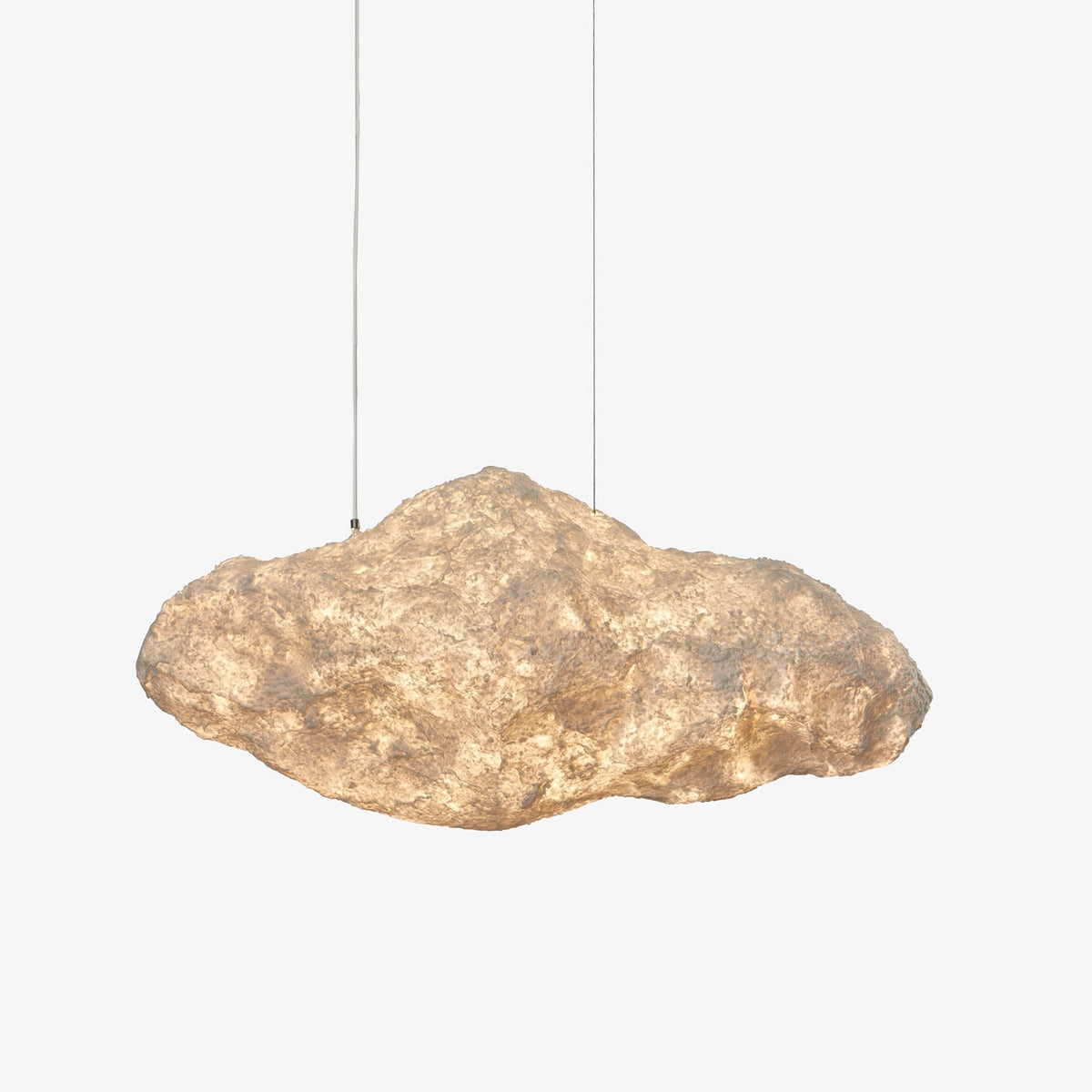 Texturerad pendellampa av pappersmassa