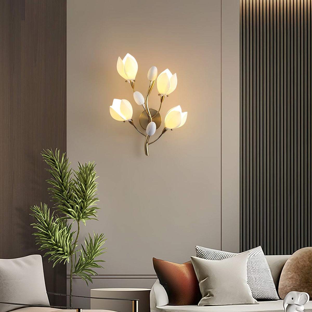 Dirixa Magnolia Elegance -keraaminen seinävalaisin