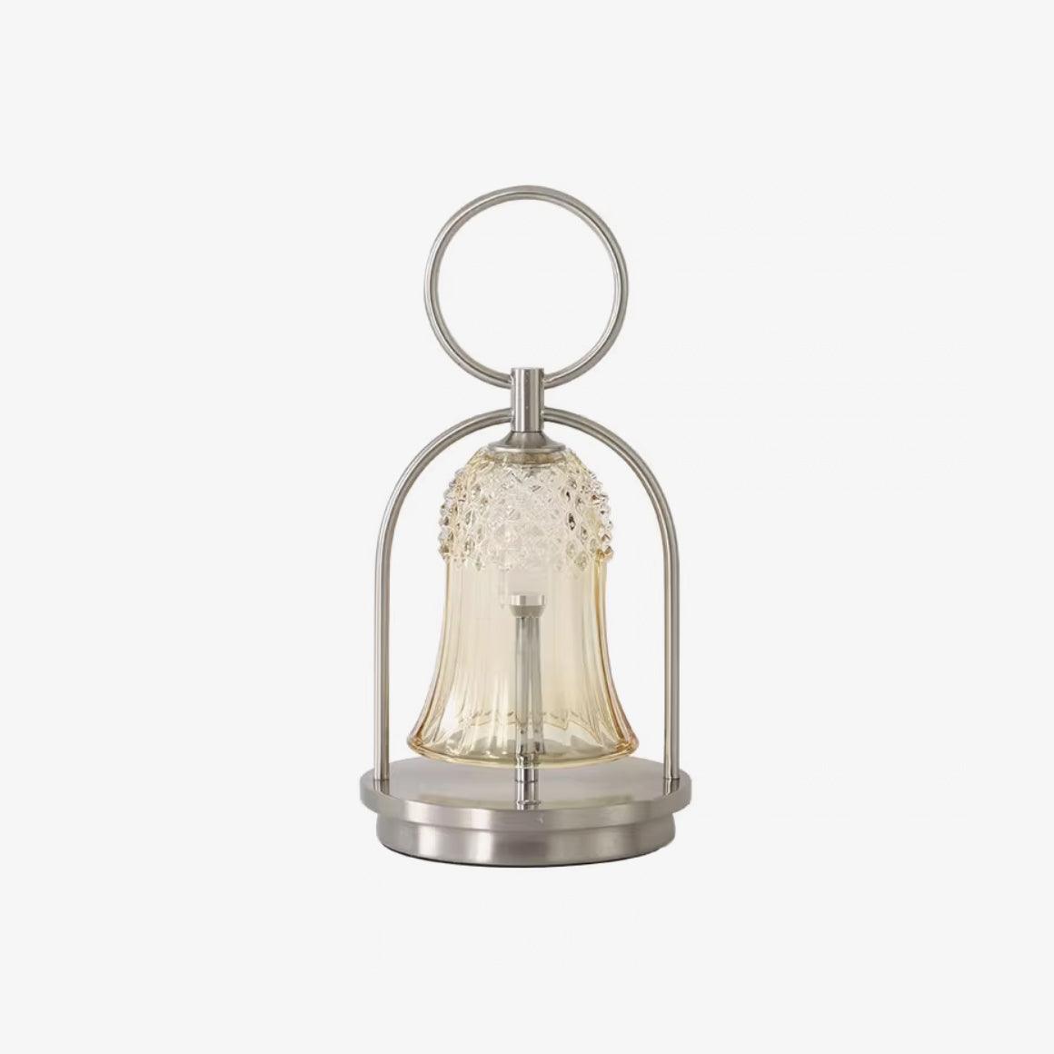 Bell-vintage-lasinen pöytävalaisin