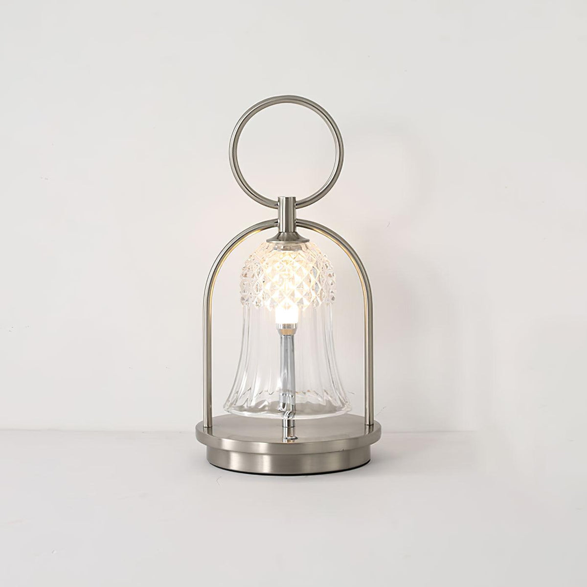 Bell vintagebordslampa i glas