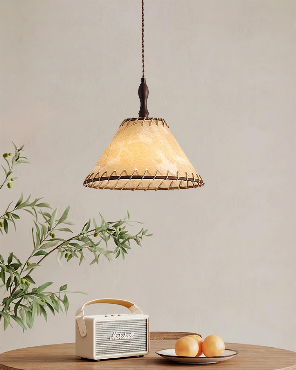 Linoena modern pendellampa i tyg