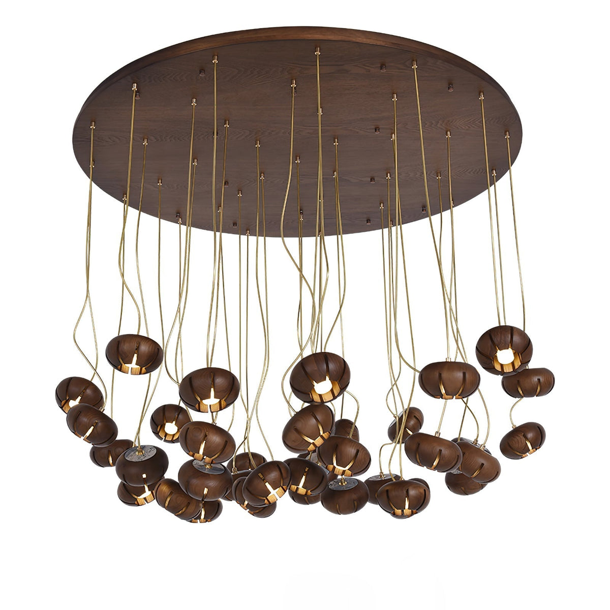 Lustre suspenso escultural em conjunto de mármore Zasorir