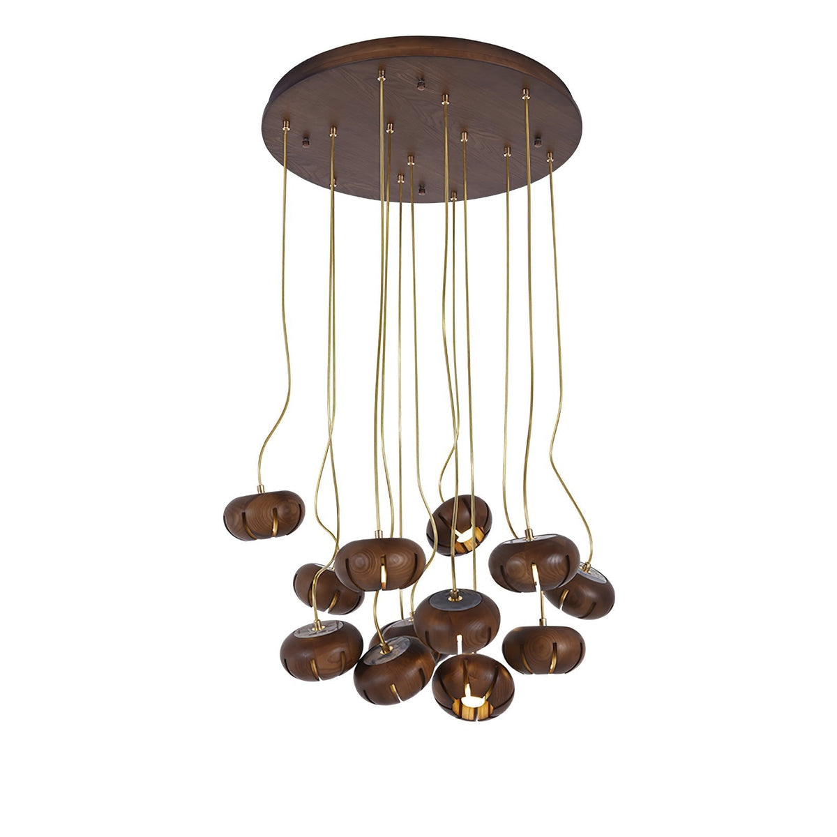 Lustre suspenso escultural em conjunto de mármore Zasorir