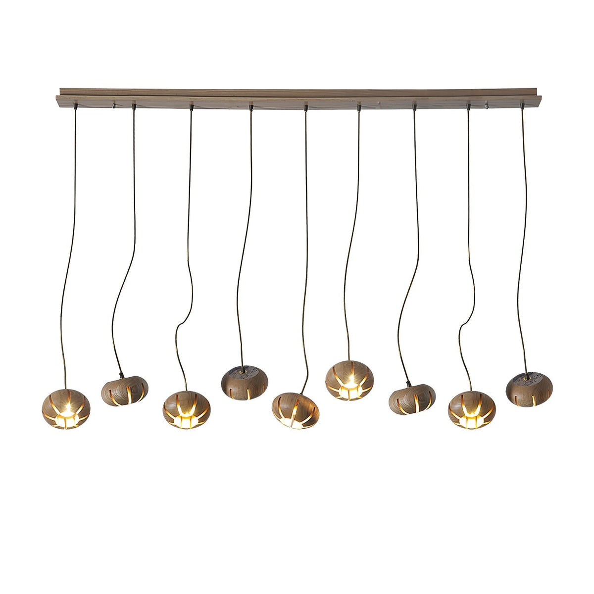 Lustre suspenso escultural em conjunto de mármore Zasorir