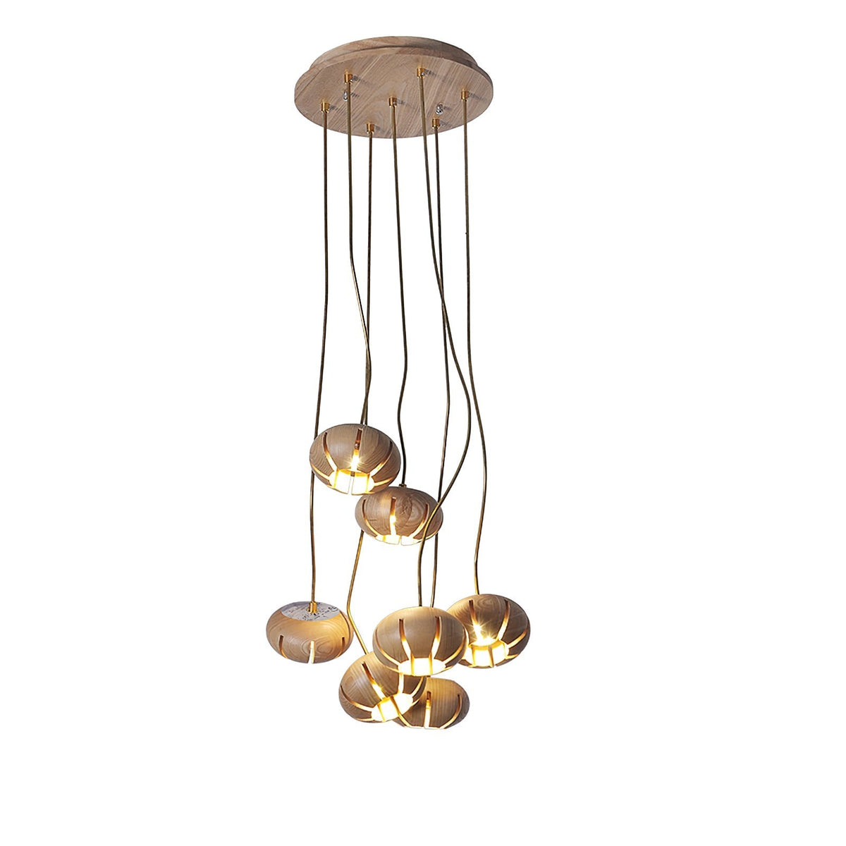 Lustre suspenso escultural em conjunto de mármore Zasorir