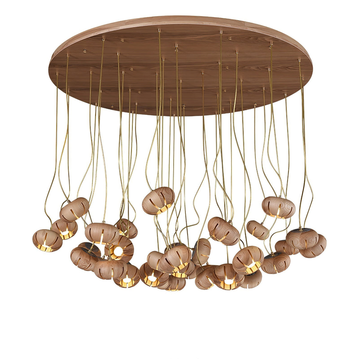 Lustre suspenso escultural em conjunto de mármore Zasorir