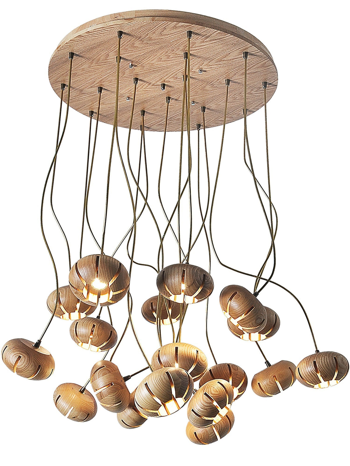 Lustre suspenso escultural em conjunto de mármore Zasorir
