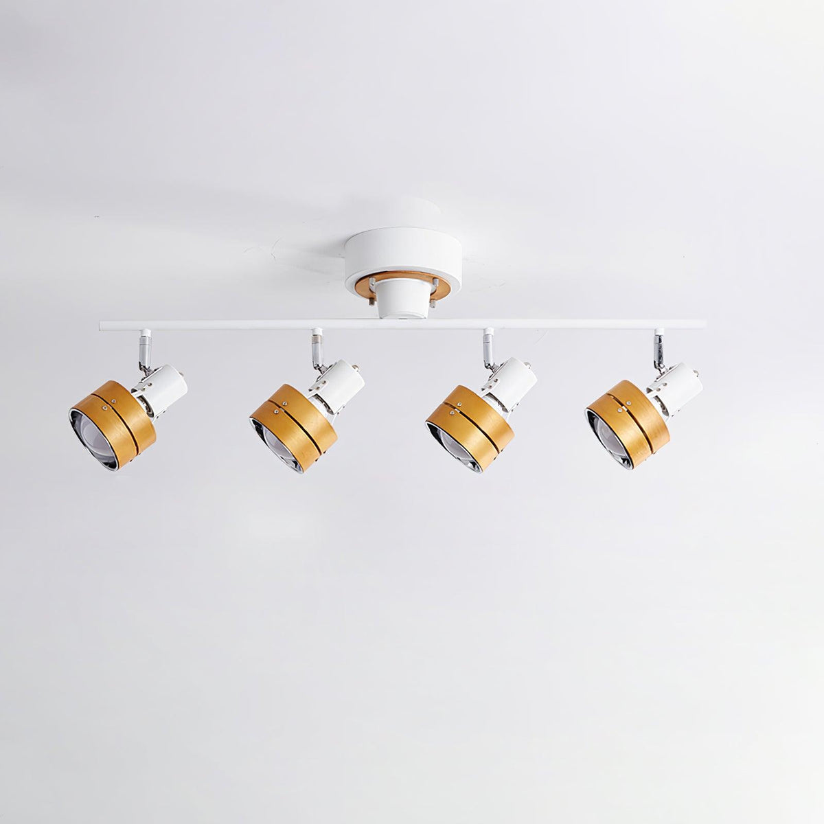 Elsorila elegant justerbar spot-loftlampe i træ