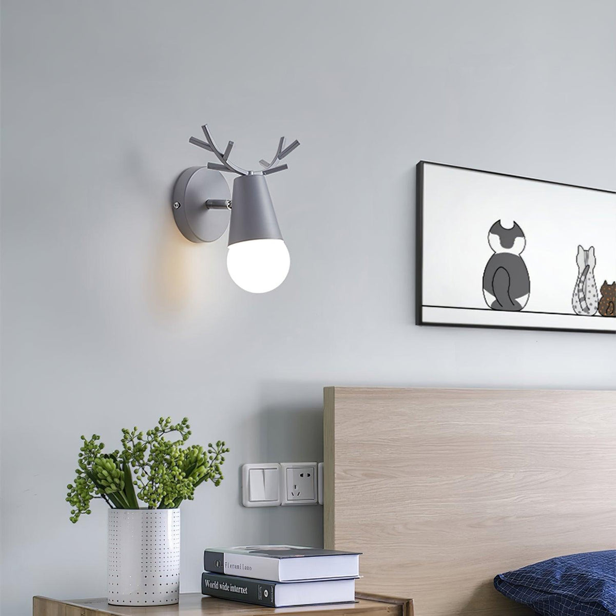 Liveny lekfull fantasifull vägglampa