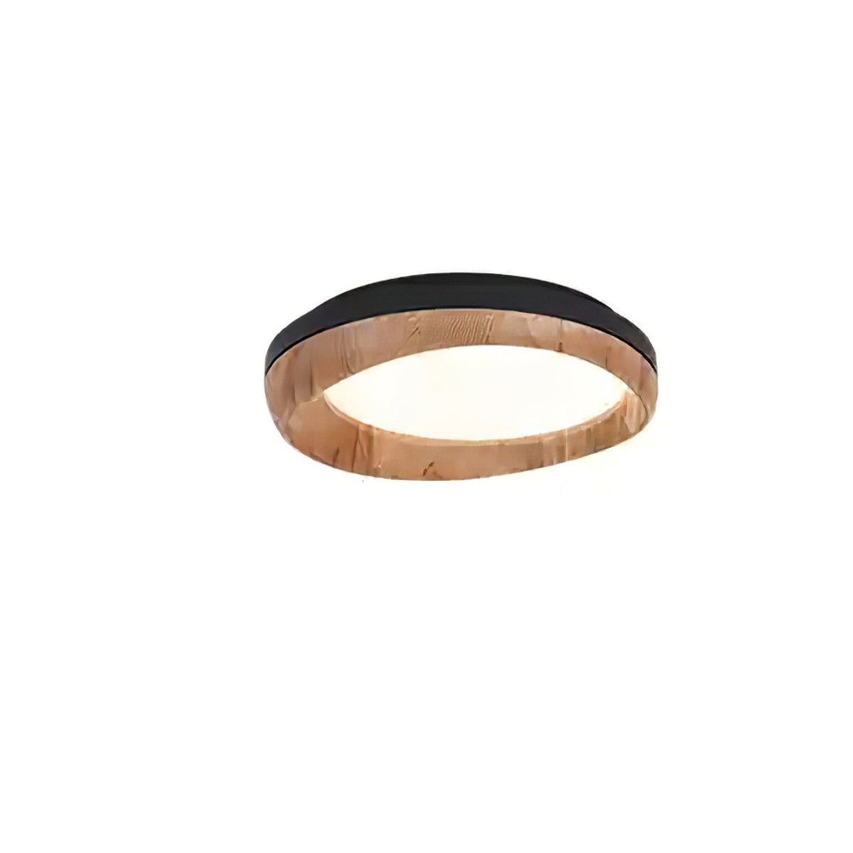 Eurtheara organisk loftslampe i træ og glas