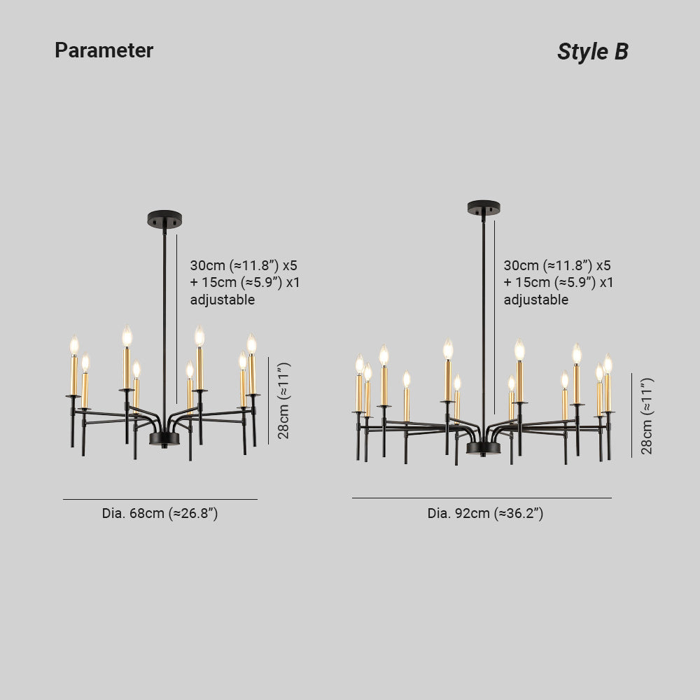 Silva Pendant Light Chandeliers Retro Industrial Living Room