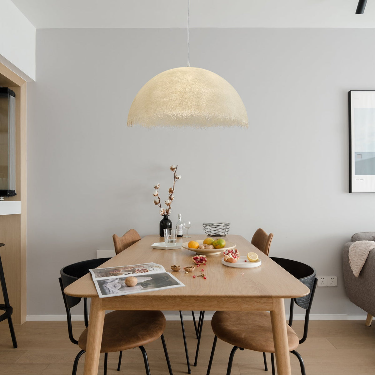 Celoette moderne pendellampe i epoxyharpiks