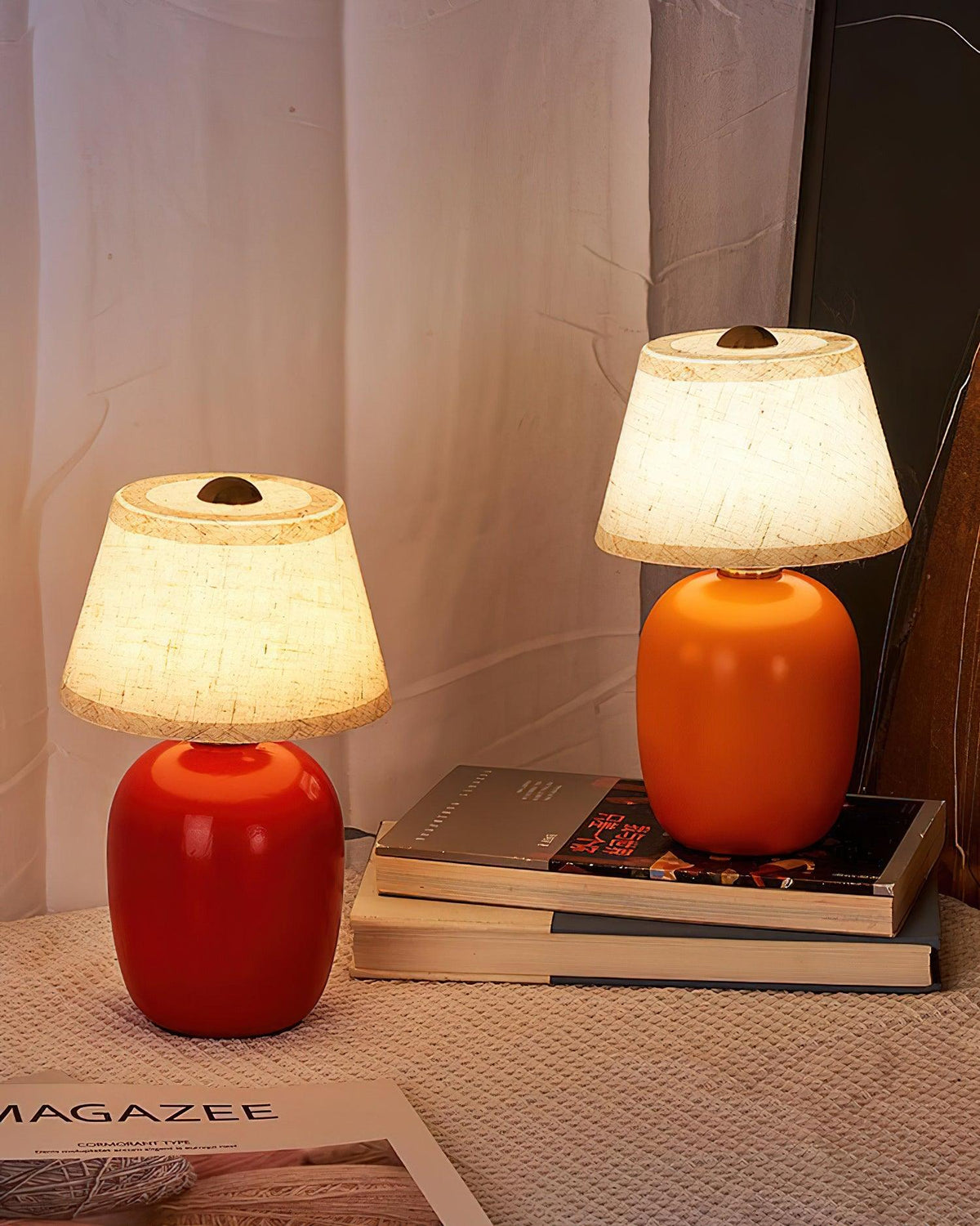 Navy Table Lamp