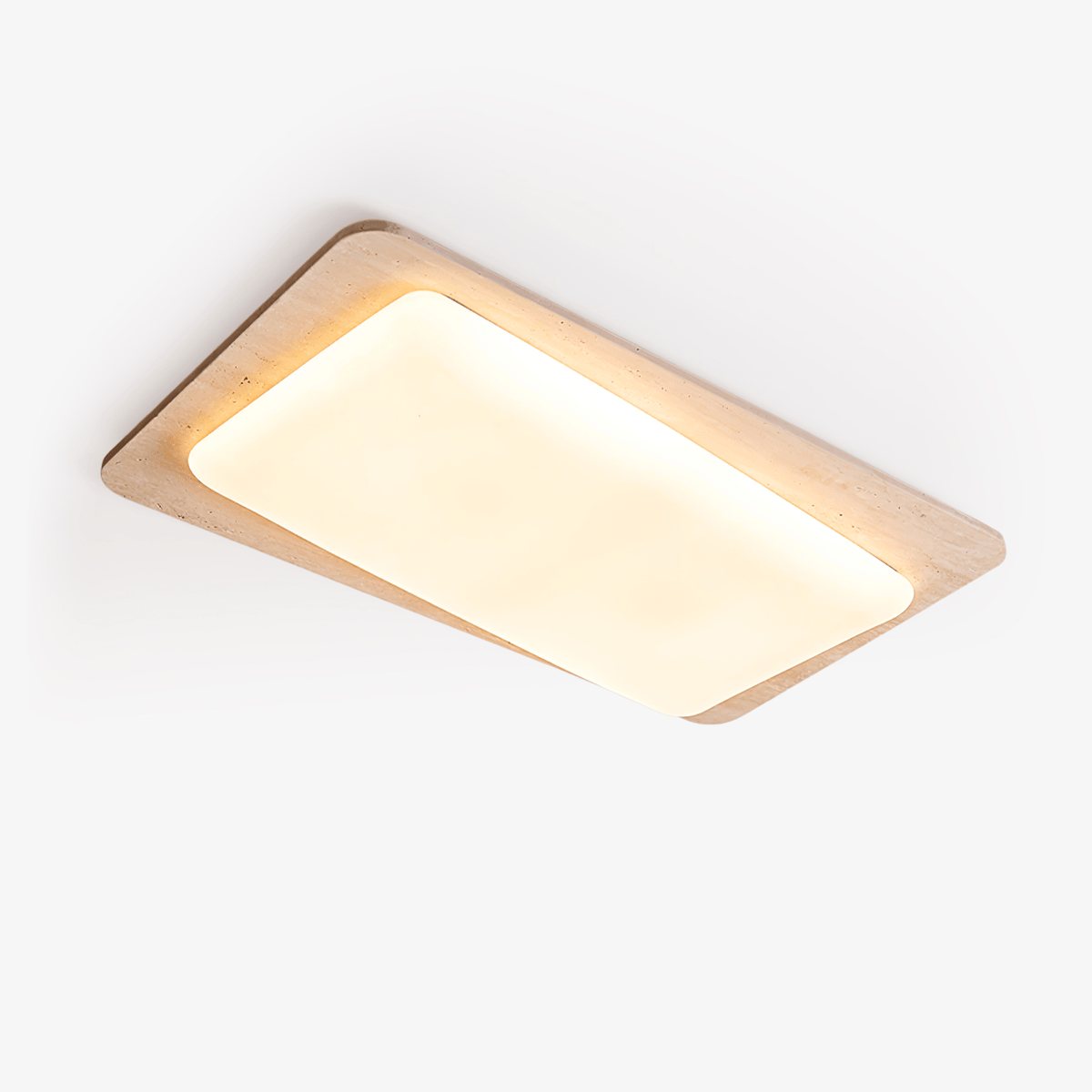 Seranina loftlampe i travertin