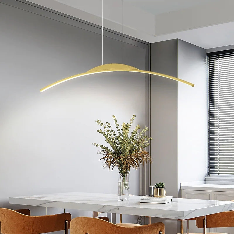 Xeli Minimalist Linear Remote Control Pendant Light