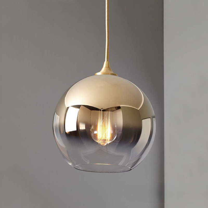 Voriq Frosted Balloon Pendant Light Gradient