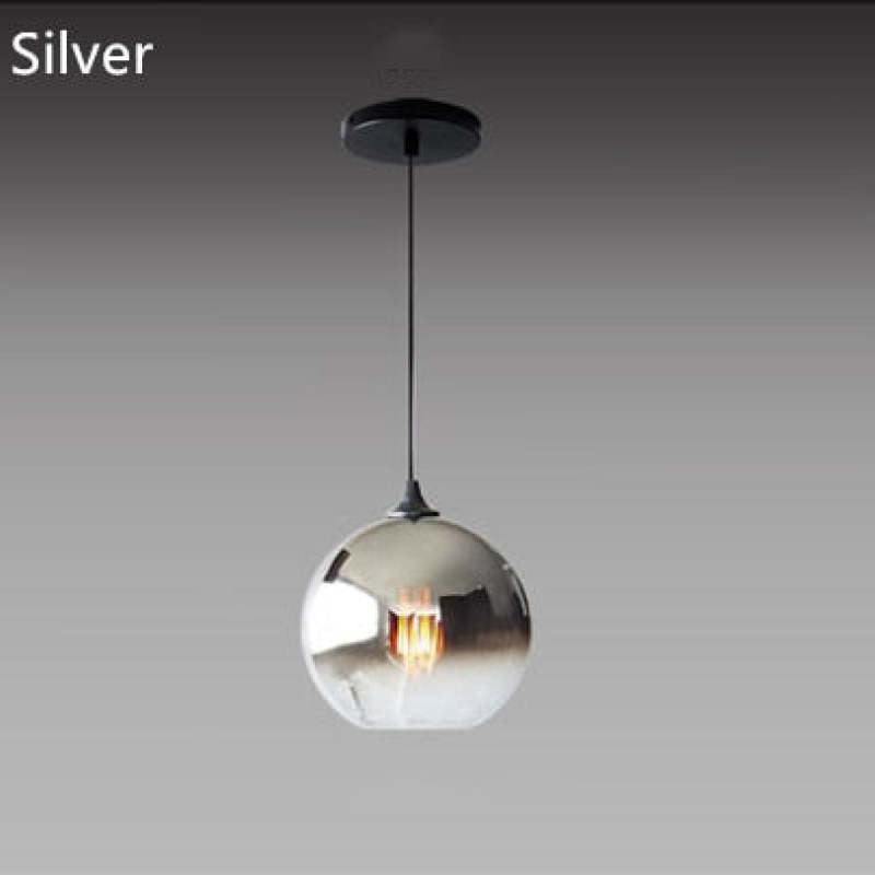 Voriq Frosted Balloon Pendant Light Gradient