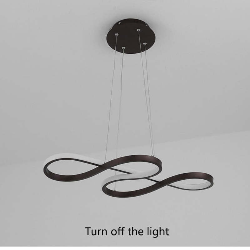 Nerin Musical Note Pendant Light, Black & Gold