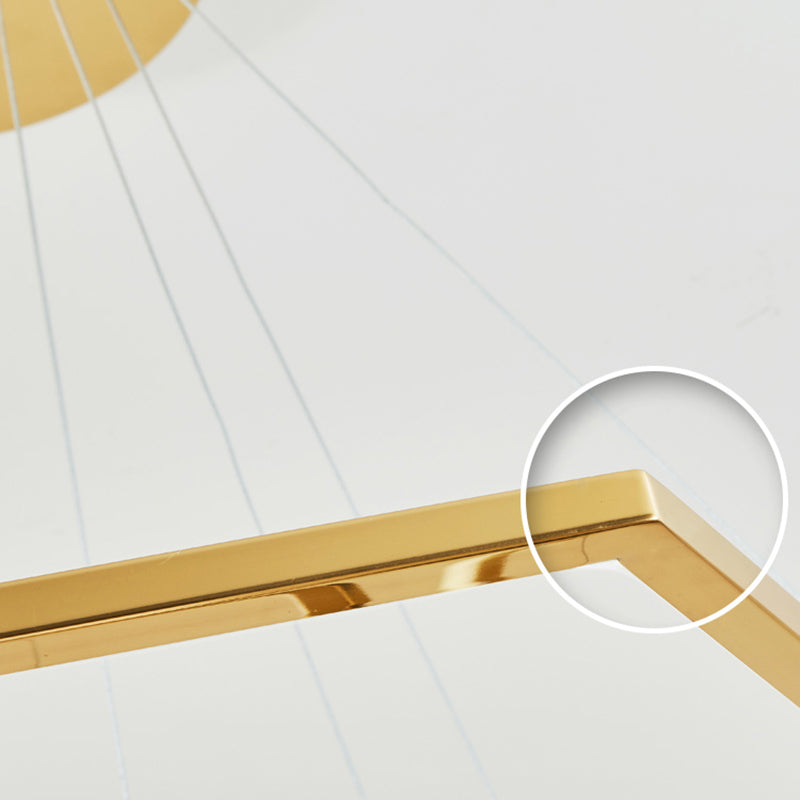 Arisha minimalistisk geometrisk metalpendel, guld, gør-det-selv