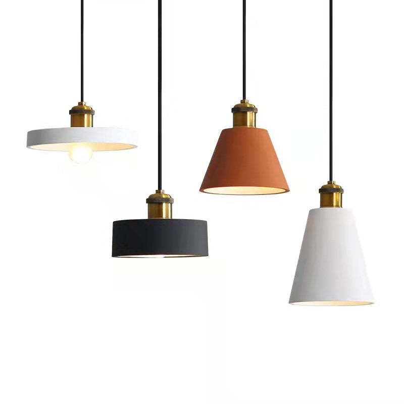 Candeeiro suspenso Aria minimalista art déco, monocromático
