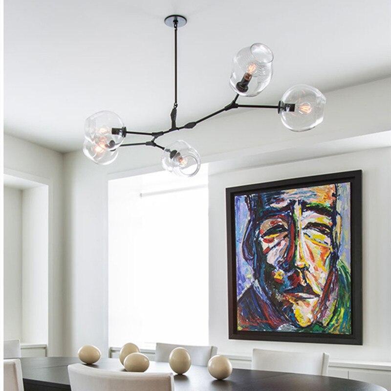 Zerin Nordic Modern Glass Pendant Light Clear Bubble