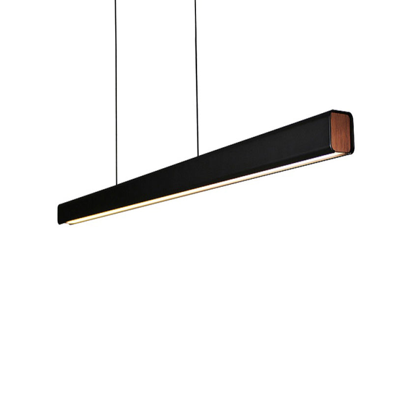 Eron Minimalist Classic Black & White Linear Pendant Light