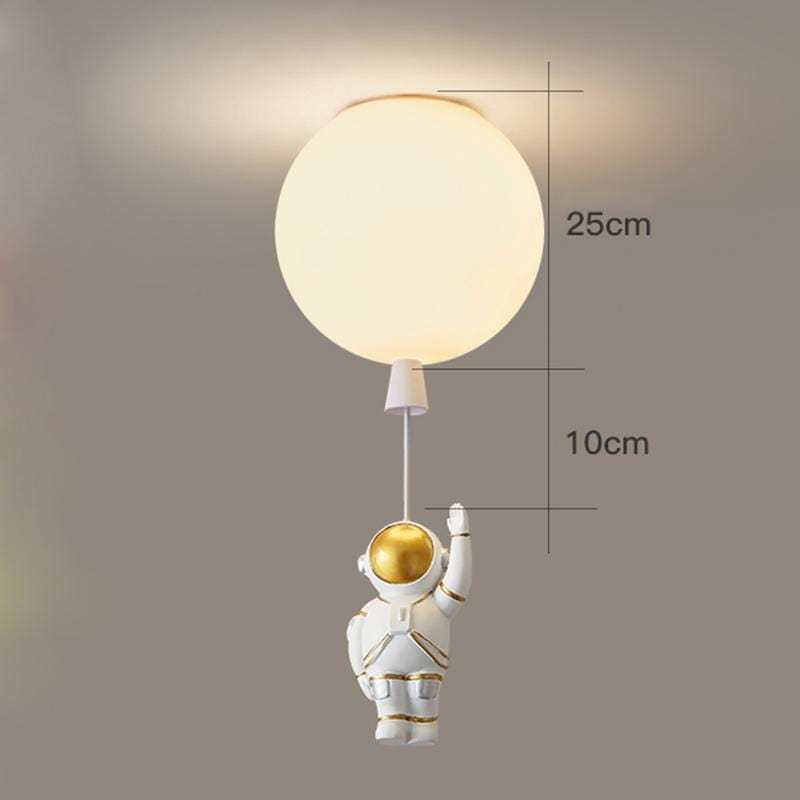 Aria Astronaut Balloon Flush Mount Ceiling Light, L 20/25/30/35cm