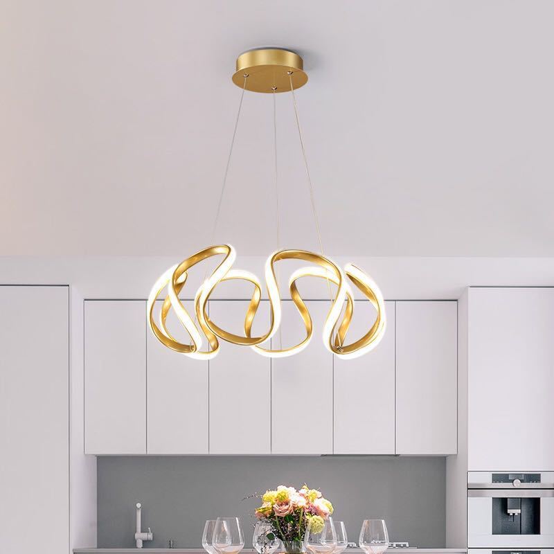 Evren Modern Irregular Flower Pendant Light, 3 Colors