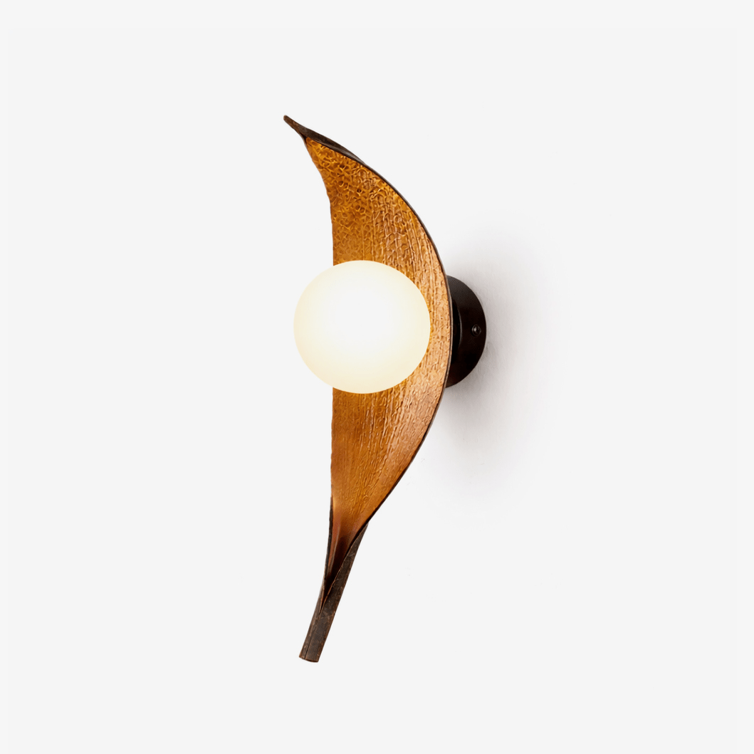 Virelio Leaf-væglampe i glas