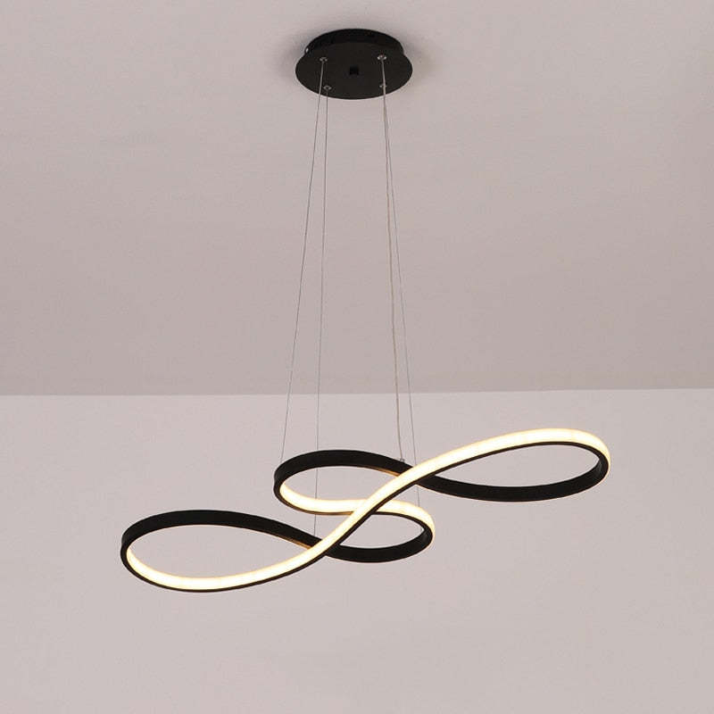 Nerin Musical Note Pendant Light, Black & Gold