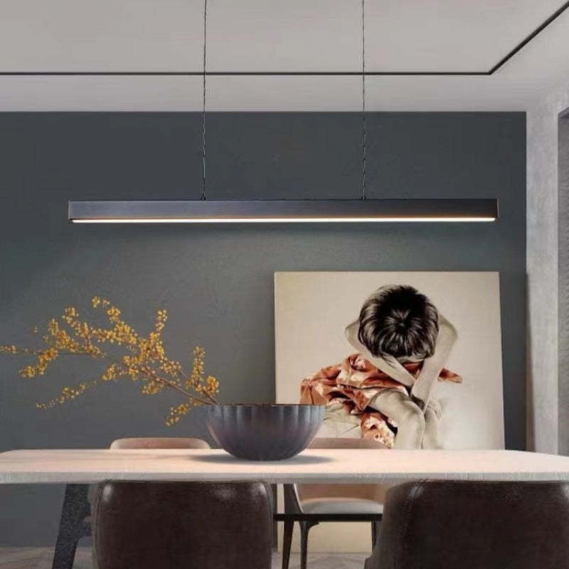 Lerin Modern Linear LED Pendant Light Black/Brown