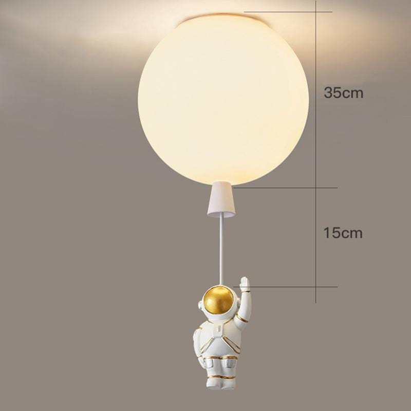 Aria Astronaut Balloon Flush Mount Ceiling Light, L 20/25/30/35cm