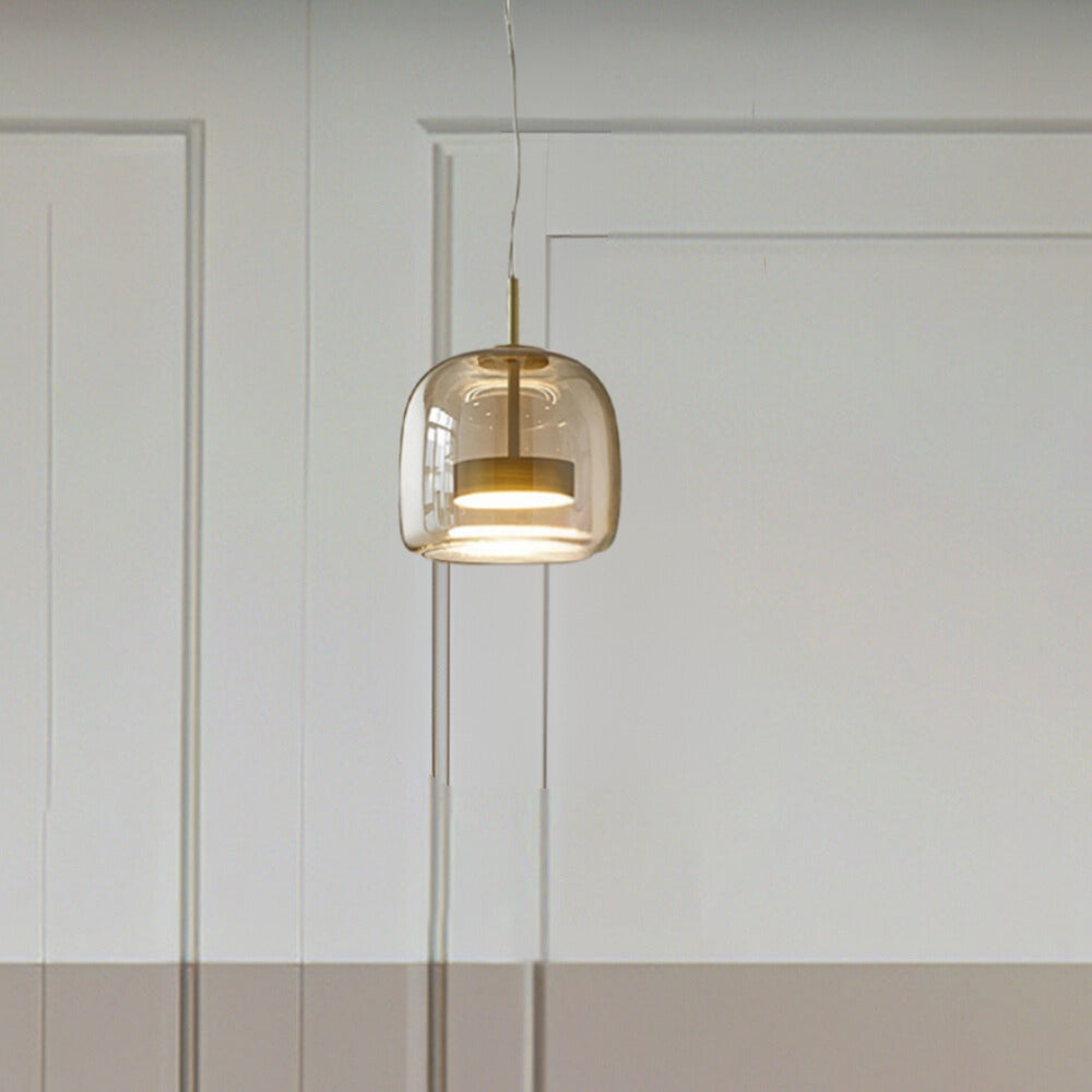 Lioren Pendant Light Morden Glass Clear/Smoky/Amber