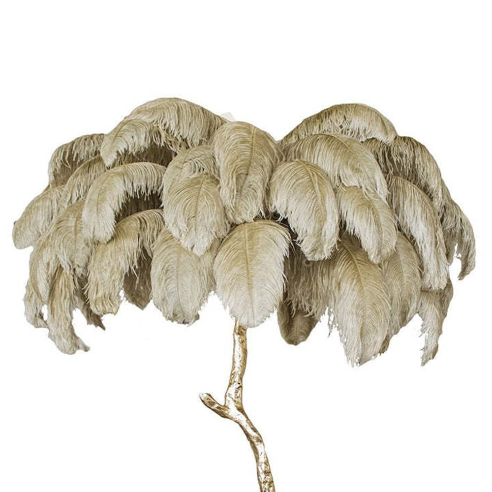 Salenor Nordic Luxury Unique Ostrich Feather Floor Lamp/Table Lamp