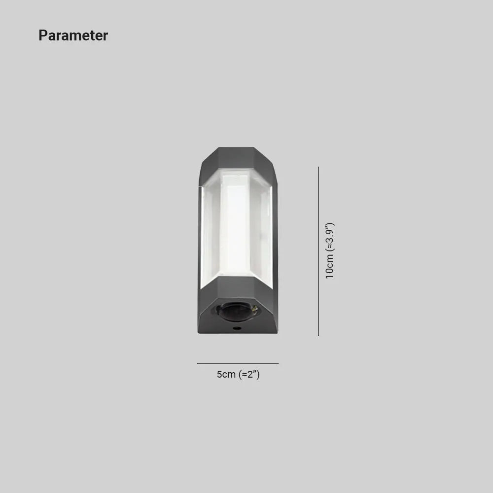 Alvoren Wall Lamp Nordic Up Down Outdoor White/Black