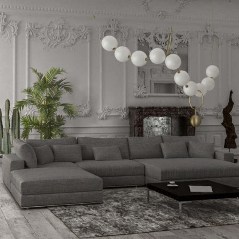 Valentina-postmoderni loft-tyylinen palloriippuvalaisin, luova kaulakorumalli